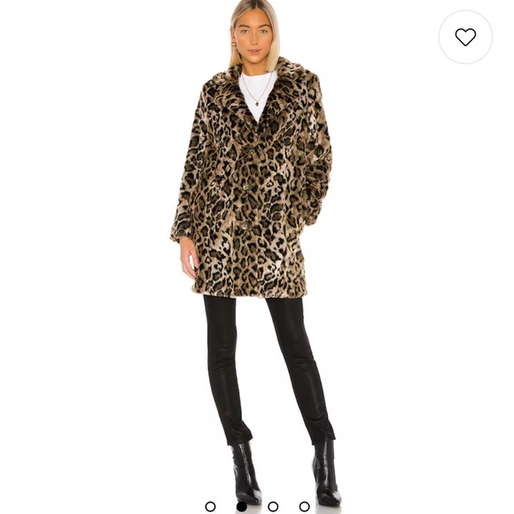 House of Harlow X revolve ABRIGO GENN leopard coat size small - Picture 2 of 8